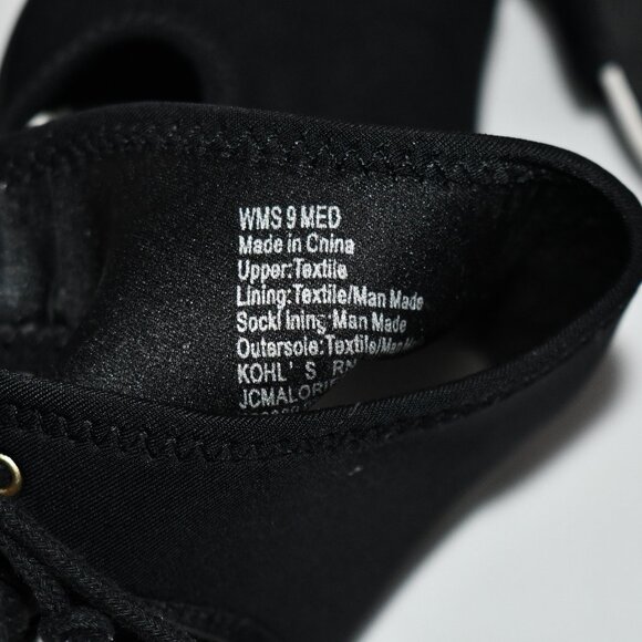 Juicy Couture Tie Back Heels in Black/White Size: 9M Great Condition - Picture 7 of 7